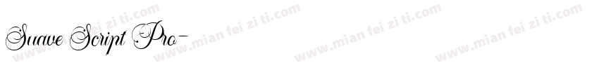 Suave Script Pro字体转换